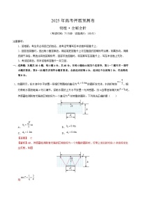 2025年高考押题预测卷：物理（湖北卷01）（解析版）