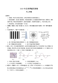 2025年高考押题预测卷：物理（湖南卷01）（考试版）