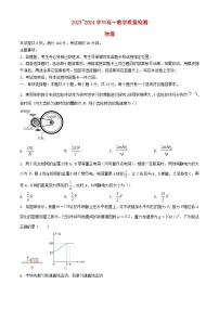山东省枣庄市2023_2024学年高一物理下学期7月期末考试含解析