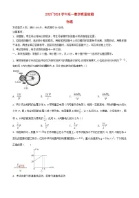 山东省枣庄市2023_2024学年高一物理下学期7月期末考试含解析