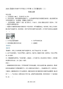 2025届重庆市南开中学高三下学期5月质量检测（八）物理试题 （解析版）