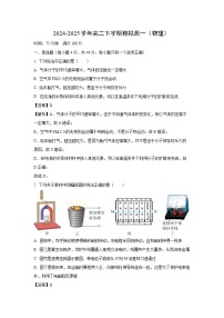 江苏省南京市2024-2025学年高二下学期3月月考物理试题（解析版）