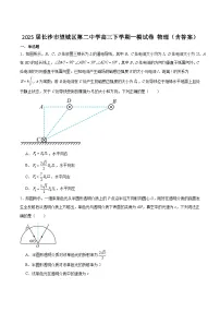 2025届长沙市望城区第二中学高三下学期一模试卷 物理（含答案）