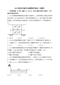2025届重庆市高考全真模拟卷 物理（含解析）