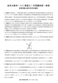 河南省金科新未来2025届高三下学期5月联考试题 物理 PDF版含解析