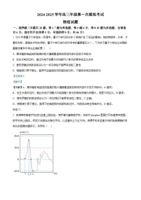 江西省新余市2025届高三上学期第一次模拟考试物理试卷（Word版附解析）
