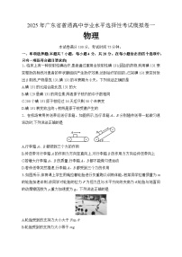 2025年广东省普通高中学业水平选择性模拟考试物理试卷（一）（高考模拟）