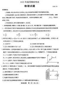 2025年山东省济宁市高考模拟考试（济宁三模）物理试题（含答案）