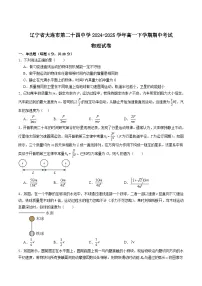 辽宁省大连市第二十四中学2024-2025学年高一下学期期中考试物理试题（Word版附答案）
