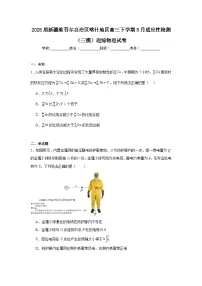 2025届新疆维吾尔自治区喀什地区高三下学期5月适应性检测（三模）理综物理试卷（无答案）