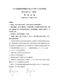 2025届湖南省普通高中高三下学期5月模拟最后训练(五)（较难）物理试卷（解析版）