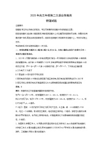 2025届山东省青岛市高三下学期第二次适应性检测物理试卷（解析版）