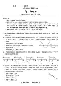 安徽省金榜教育2024-2025学年高二下学期5月月考物理试题 B