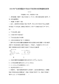2025年广东省普通高中学业水平选择性考试模拟（一）物理试卷（解析版）