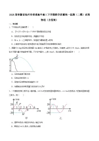 2025届安徽省池州市普通高中高三下学期教学质量统一监测（二模）试卷 物理（含答案）