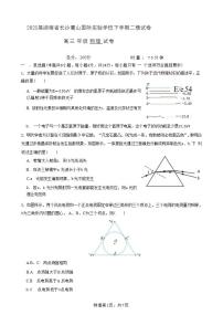 2025届湖南省长沙麓山国际实验学校高三下学期二模物理试题（解析版）