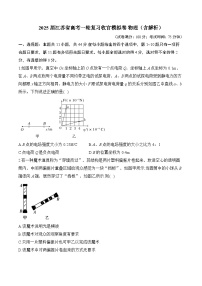 2025届江苏省高考一轮复习收官模拟卷 物理（含解析）