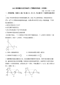 2025届安徽省合肥市高考5月模拟卷 物理（含答案）