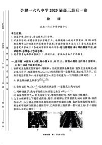 2025年合肥168中学高考模拟最后一卷物理试题及答案
