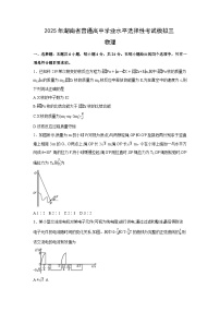 物理：2025届湖南省普通高中学业水平选择性考试模拟三（解析版）