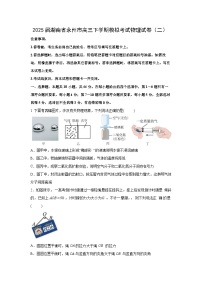 物理：2025届湖南省永州市高三下学期模拟考试试卷（二）