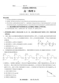 安徽省金榜教育2024-2025学年高二下学期5月阶段性考试物理（B）试卷（PDF版附解析）