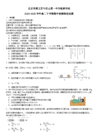 北京市顺义区牛栏山第一中学板桥学校2024-2025学年高二下学期期中检测物理试题