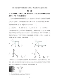 2025届陕西省西安市西北工业大学附属中学高三下学期第14次模拟物理试题（高考模拟）