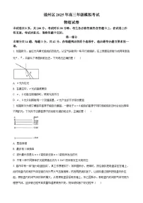 2025届北京市通州区高三下学期一模物理试卷（高考模拟）