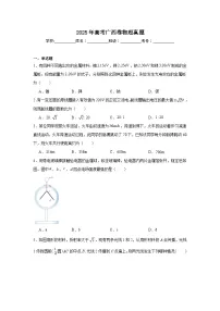 2025年高考广西卷物理真题（无答案）
