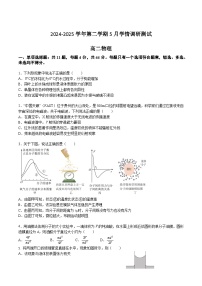 江苏省南京市六校联合体2024-2025学年高二下学期5月期中考试物理试题（Word版附答案）