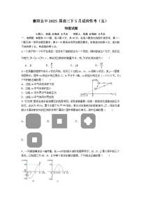 湖北省襄阳市第五中学2025届高三下学期5月适应性考试（五）物理试题（Word版附答案）