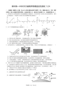 广西省高三柳铁一中2025届高考适应性训练物理含答案解析