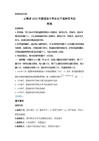 2025年高考云南物理真题（解析版）