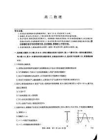 河南省南阳市九师联盟2024-2025学年高二下学期6月期末物理试题