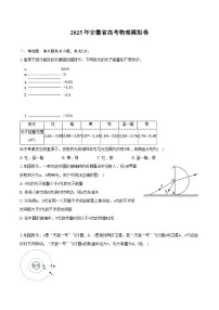 2025年安徽省高考物理模拟卷