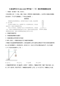 江西省萍乡市2024-2025学年高一（下）期末物理模拟试卷