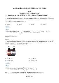 2025年高考江苏卷物理真题（解析版）