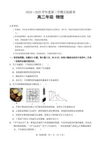 广东省东莞市五校2024-2025学年高二下学期5月期中联考物理试题（PDF版附答案）