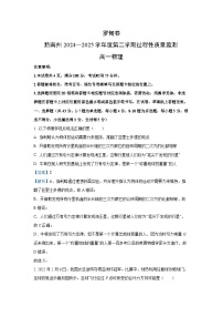 【物理】贵州省黔南布依族苗族自治州2024-2025学年高一下学期4月期中试题（解析版）