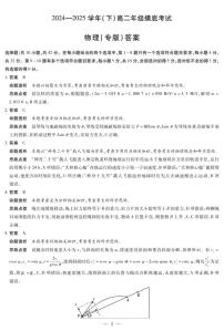安徽省部分学校2024-2025学年高二下学期6月摸底考试物理试题（PDF版附解析）