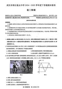 物理-武汉市部分重点中学2024-2025学年度高二下学期期末联考试卷试题及答案