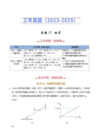 三年（2023-2025）高考物理真题分类汇编：专题07 动量（全国通用）（解析版）