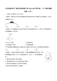 江苏省扬州市广陵区红桥高级中学2024-2025学年高一（下）期末物理试卷（6月）