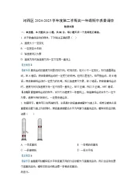 天津市河西区2024-2025学年高一下4月期中物理试卷（解析版）