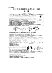 2025届河南省豫南高中联盟高三下5月联合模拟考试（图片版）物理试卷