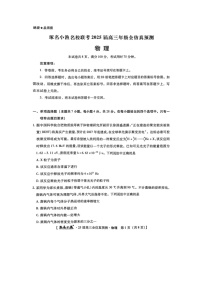 2025届河北省啄名小渔名校联考高三下全仿真预测（图片版）物理试卷