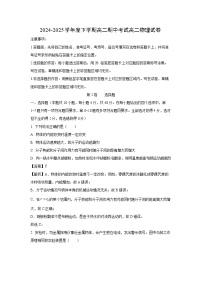 湖北省楚天协作体2024-2025学年高二下学期4月期中物理试卷（解析版）