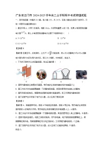 广东省江门市2024-2025学年高二上学期期中考试物理试卷（解析版）