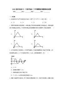2025届河南省天一大联考高三下学期模拟预测物理试题（无答案）